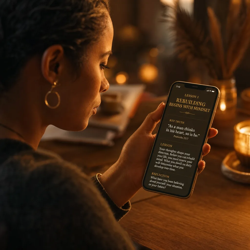 Read the lessons on your phone